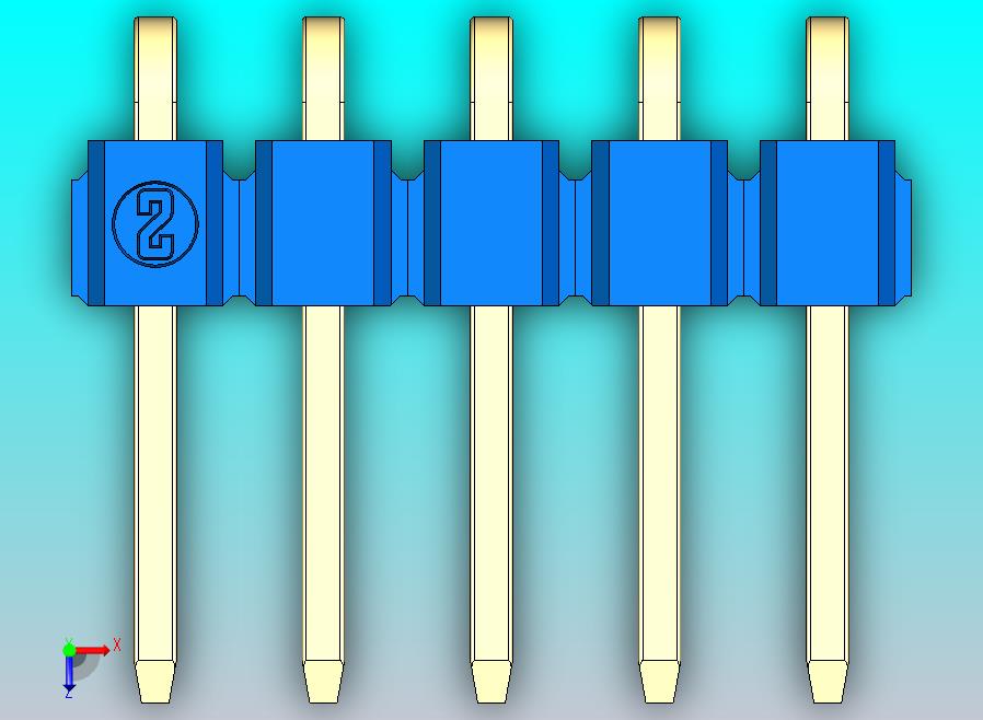 DS1022彩色排针 蓝色 1x05p 100mil 类型D 版本1.0.zip