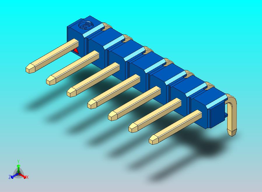 DS1022彩色排针 蓝色 1x07p 100mil 类型D 版本1.0.zip