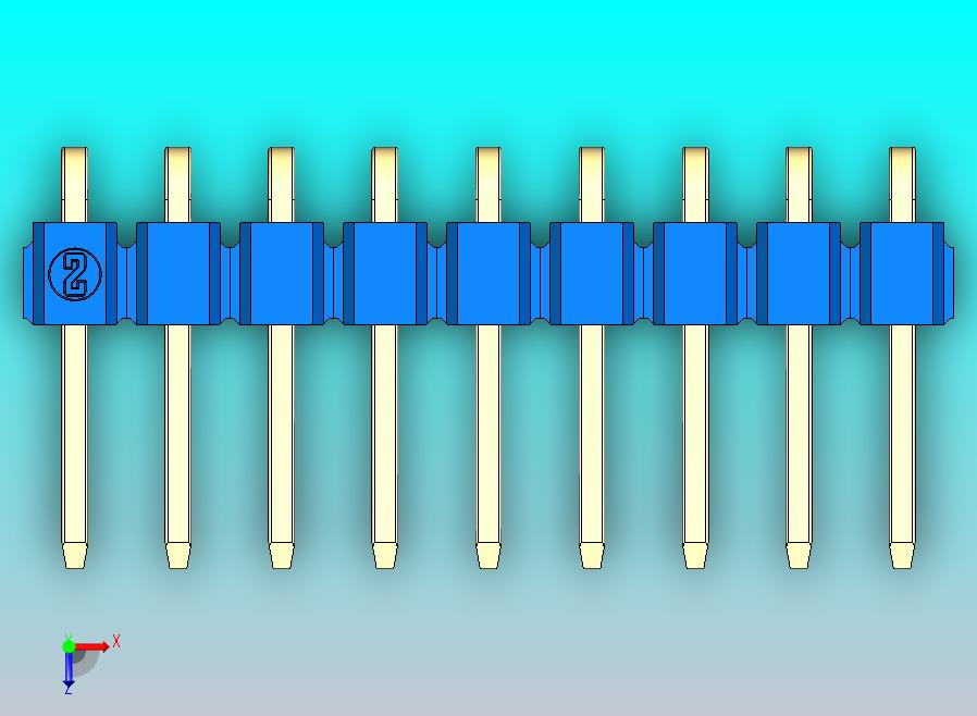 DS1022彩色排针 蓝色 1x09p 100mil 类型D 版本1.0.zip