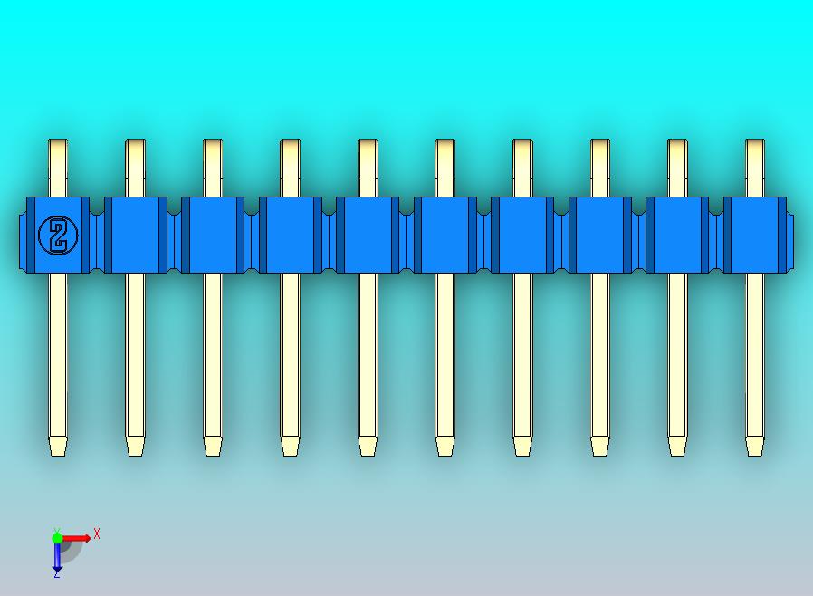 DS1022彩色排针 蓝色 1x10p 100mil 类型D 版本1.0.zip