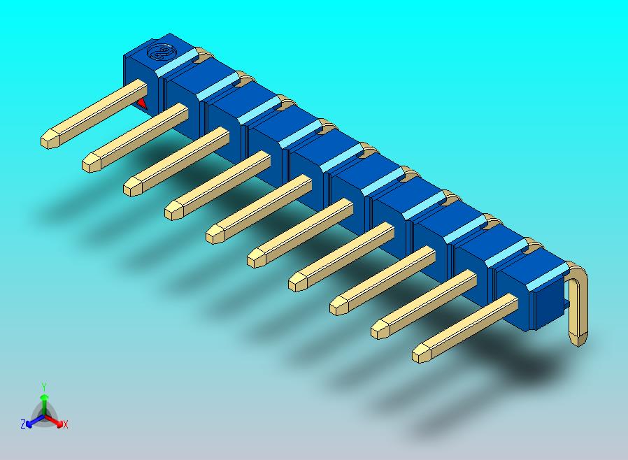 DS1022彩色排针 蓝色 1x10p 100mil 类型D 版本1.0.zip