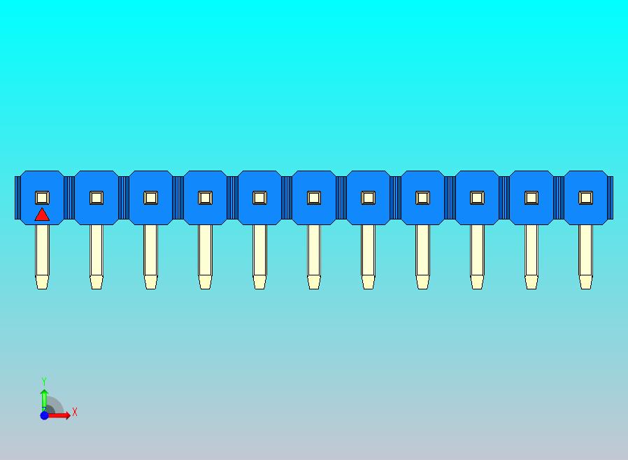 DS1022彩色排针 蓝色 1x11p 100mil 类型D 版本1.0.zip