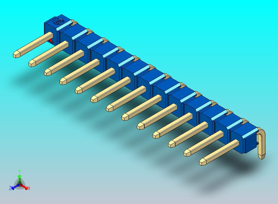 DS1022彩色排针 蓝色 1x13p 100mil 类型D 版本1.0.zip