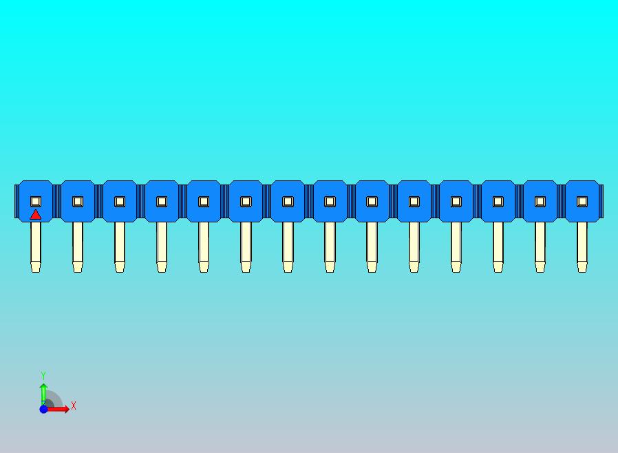 DS1022彩色排针 蓝色 1x14p 100mil 类型D 版本1.0.zip