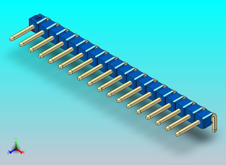 DS1022彩色排针 蓝色 1x18p 100mil 类型D 版本1.0.zip