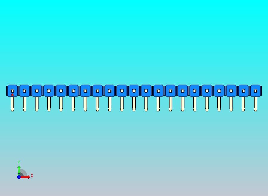 DS1022彩色排针 蓝色 1x21p 100mil 类型D 版本1.0.zip
