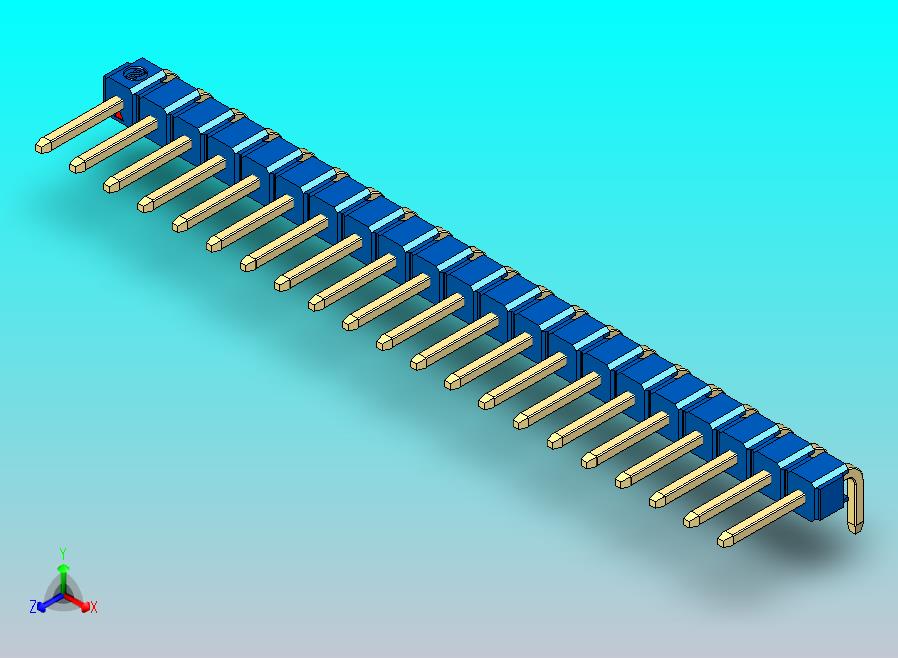 DS1022彩色排针 蓝色 1x21p 100mil 类型D 版本1.0.zip
