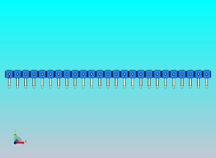DS1022彩色排针 蓝色 1x25p 100mil 类型D 版本1.0.zip