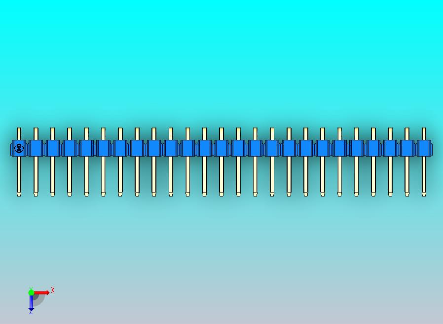 DS1022彩色排针 蓝色 1x25p 100mil 类型D 版本1.0.zip