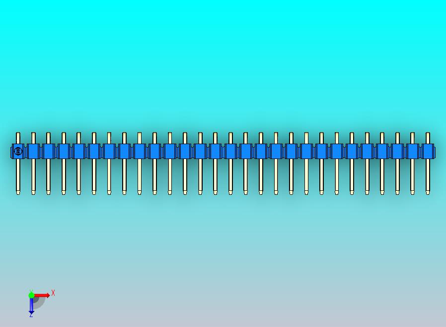 DS1022彩色排针 蓝色 1x28p 100mil 类型D 版本1.0.zip