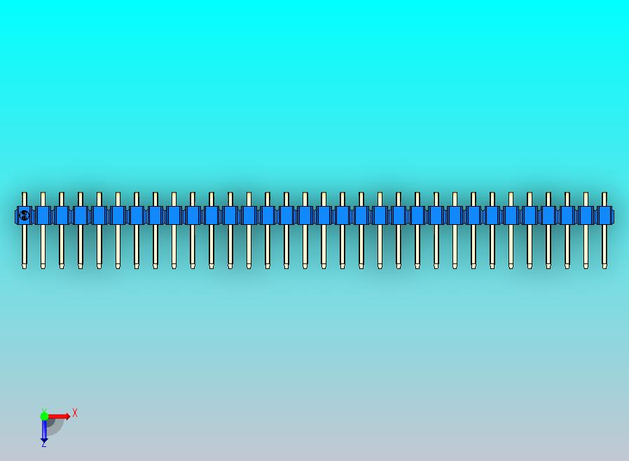 DS1022彩色排针 蓝色 1x32P 100mil 类型D 版本1.0.zip