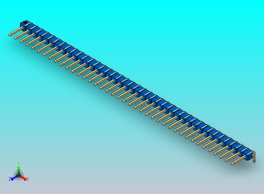 DS1022彩色排针 蓝色 1x40p 100mil 类型D 版本1.0.zip