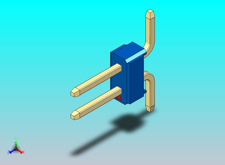 DS1022彩色排针 蓝色 02P 100mil 类型SMT 版本1.0.zip
