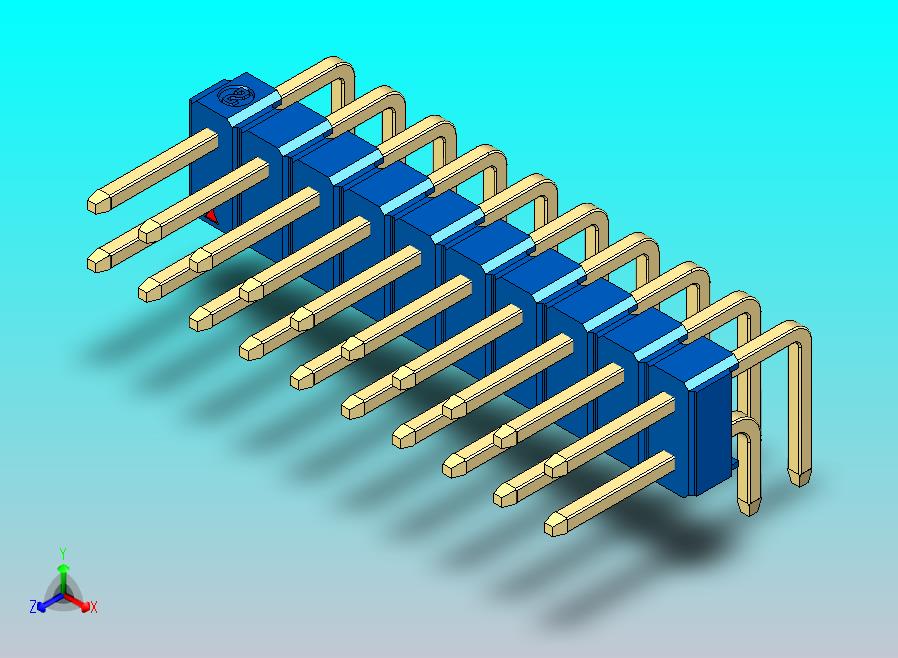 DS1022彩色排针 蓝色 2x10p 100mil 类型D 版本1.0.zip