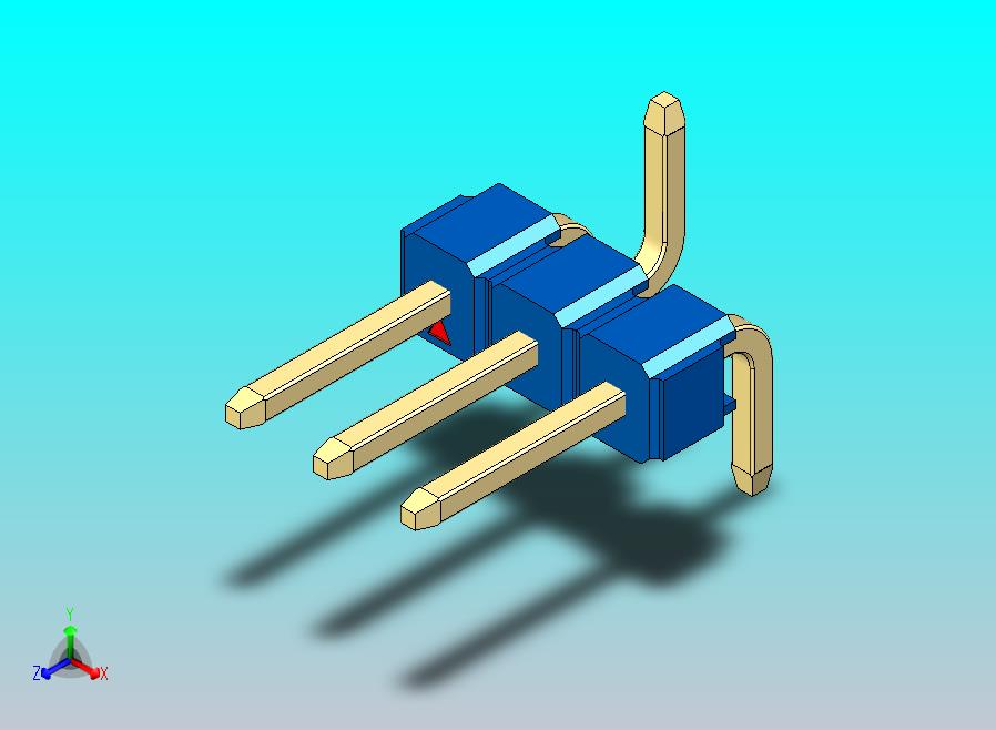 DS1022彩色排针 蓝色 03P 100mil 类型 SMT R2 版本1.0.zip
