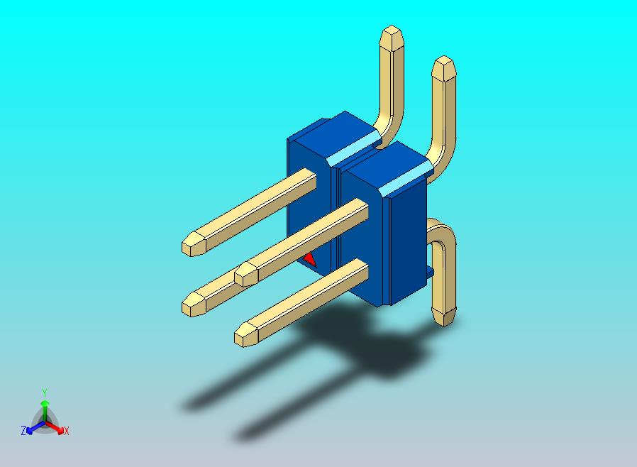 DS1022彩色排针 蓝色 04P 100mil SMT 类型 rev1.0.zip