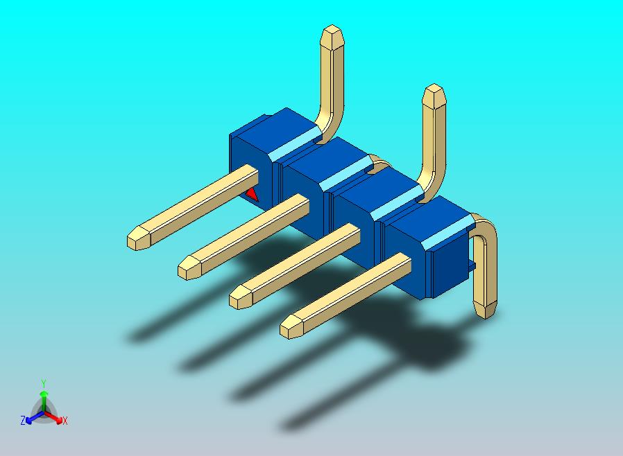 DS1022彩色排针 蓝色 04P 100mil 类型 SMT R1 版本1.0.zip