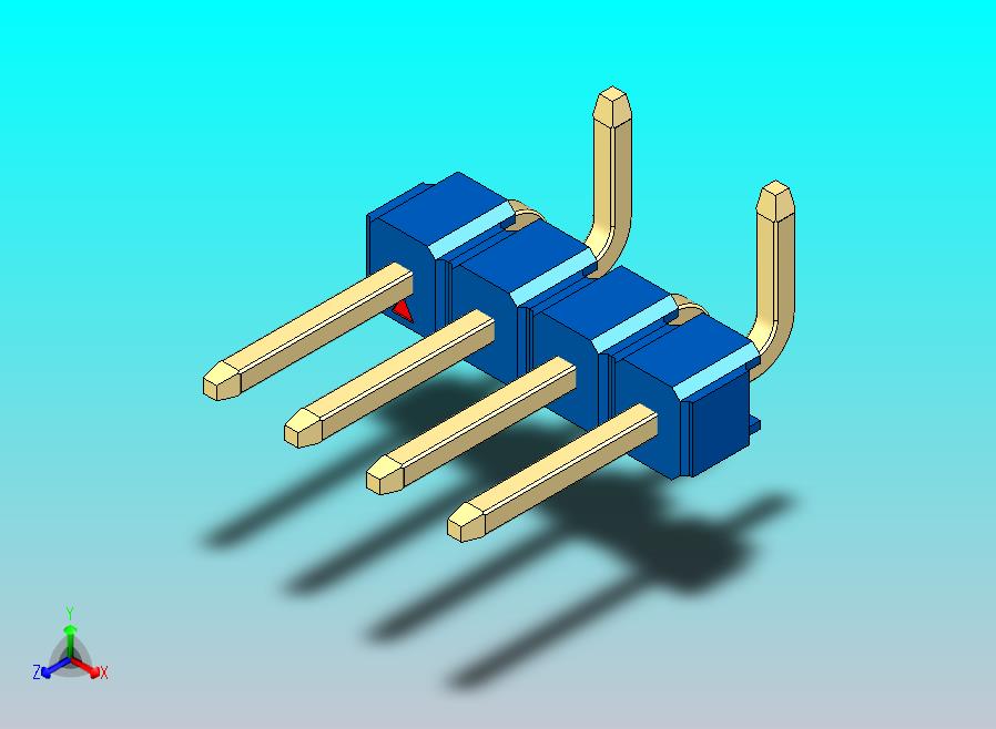 DS1022彩色排针 蓝色 04P 100mil 类型 SMT R2 版本1.0.zip