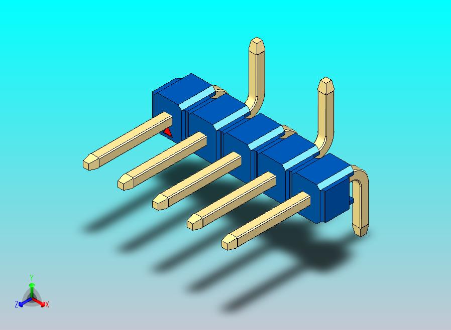 DS1022彩色排针 蓝色 05P 100mil 类型 SMT R2 版本1.0.zip