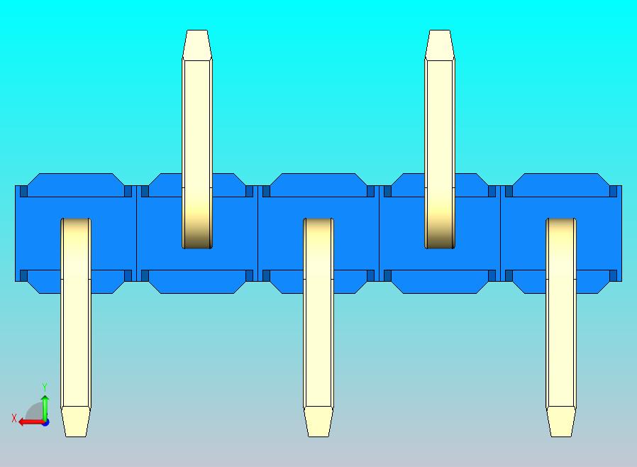 DS1022彩色排针 蓝色 05P 100mil 类型 SMT R2 版本1.0.zip