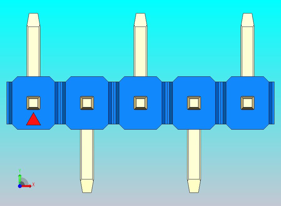 DS1022彩色排针 蓝色 05P 100密尔 类型 SMT R1 版本1.0.zip