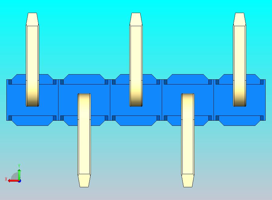 DS1022彩色排针 蓝色 05P 100密尔 类型 SMT R1 版本1.0.zip