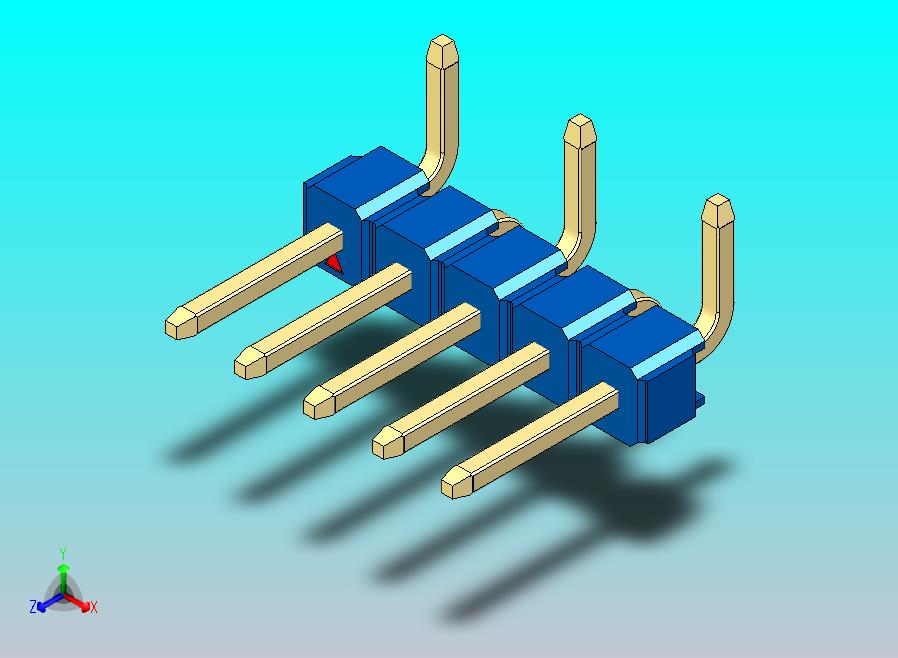 DS1022彩色排针 蓝色 05P 100密尔 类型 SMT R1 版本1.0.zip