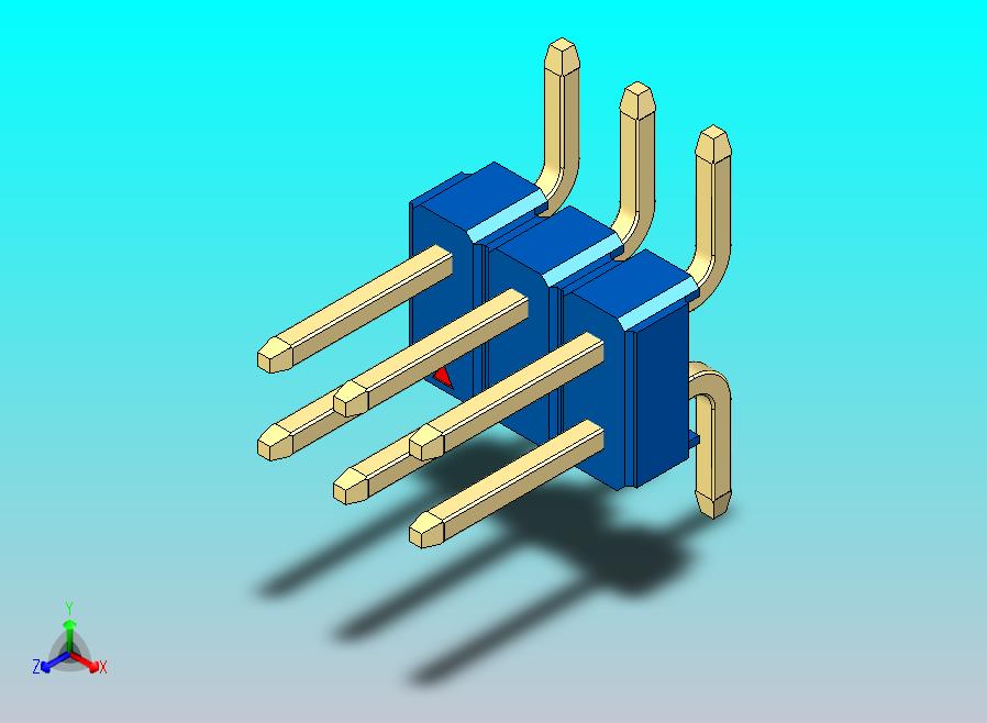 DS1022彩色排针 蓝色 06P 100mil 类型SMT 版本1.0.zip