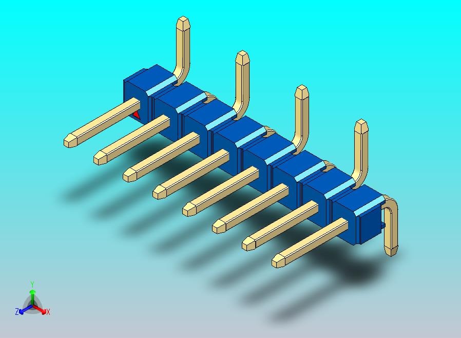 DS1022彩色排针 蓝色 08P 100mil 类型 SMT R1 版本1.0.zip