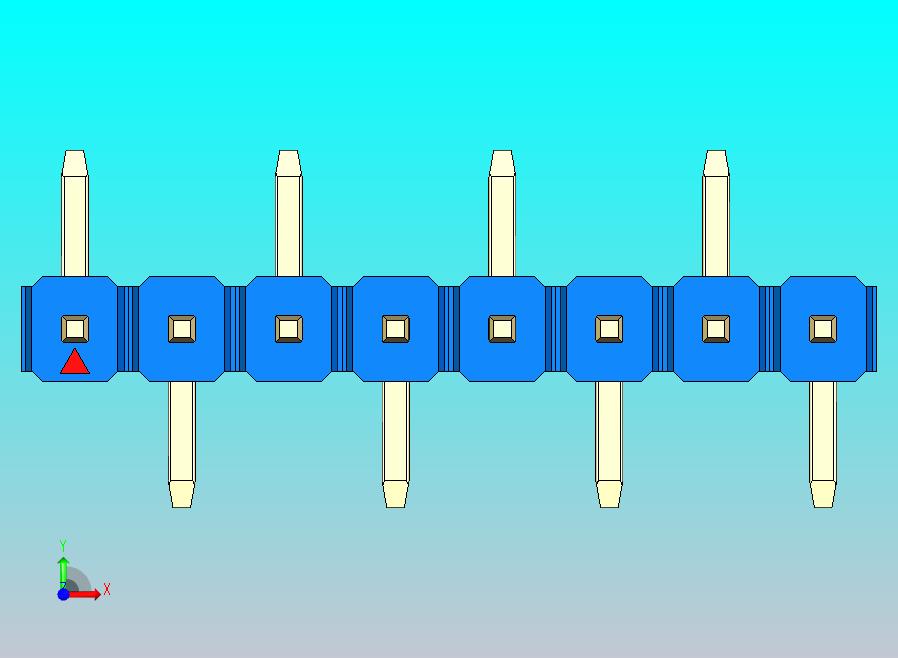 DS1022彩色排针 蓝色 08P 100mil 类型 SMT R1 版本1.0.zip