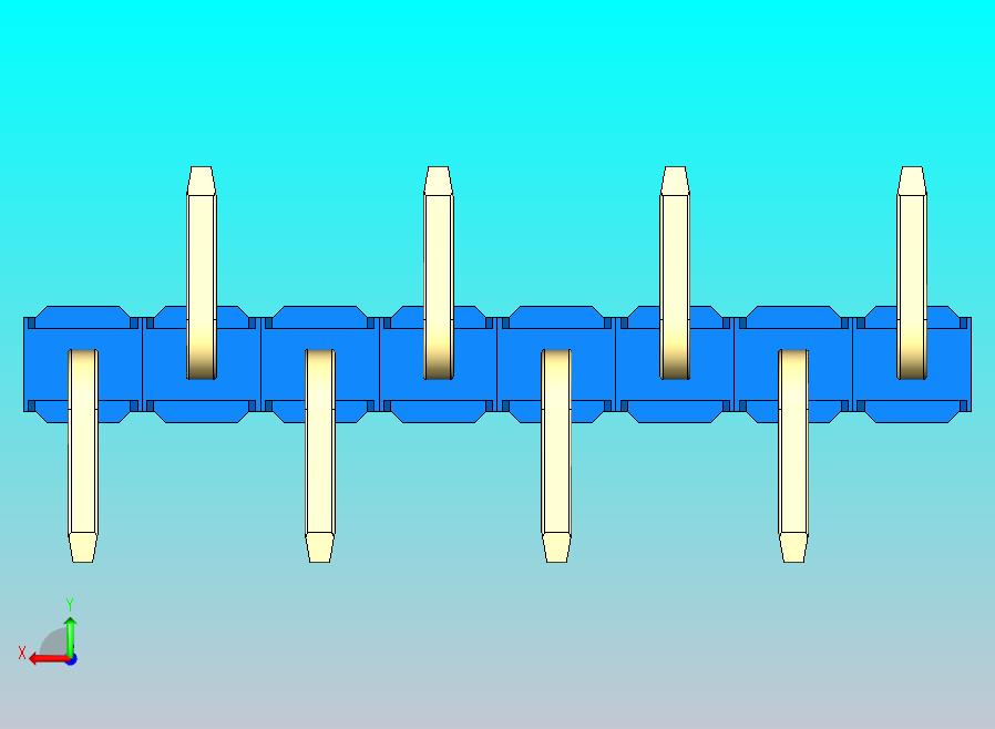 DS1022彩色排针 蓝色 08P 100mil 类型 SMT R1 版本1.0.zip