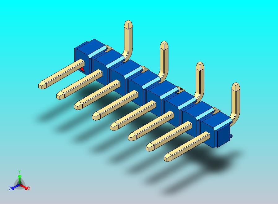 DS1022彩色排针 蓝色 08P 100mil 类型 SMT R2 版本1.0.zip