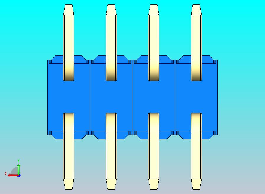 DS1022彩色排针 蓝色 08P 100mil 类型SMT 版本1.0.zip