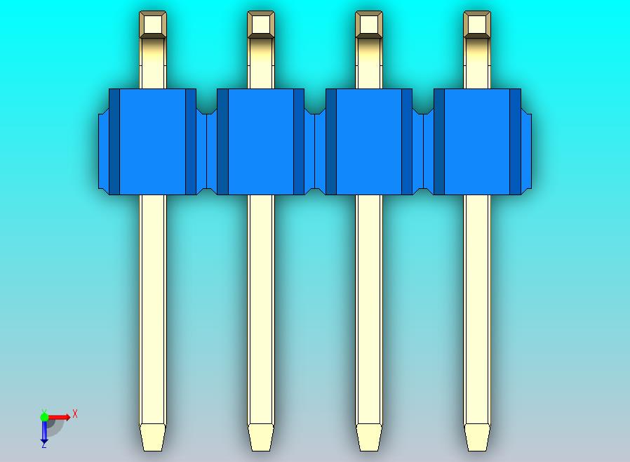 DS1022彩色排针 蓝色 08P 100mil 类型SMT 版本1.0.zip