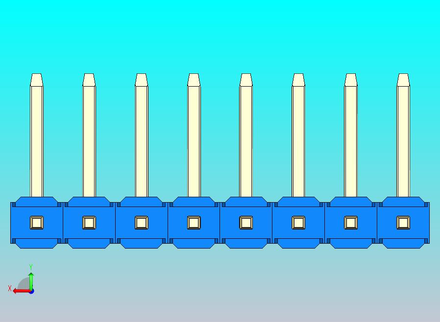 DS1022彩色排针 蓝色 08P 100mil 类型U 版本1.0.zip