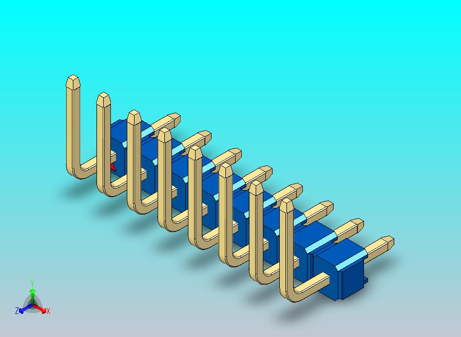 DS1022彩色排针 蓝色 08P 100mil 类型U 版本1.0.zip