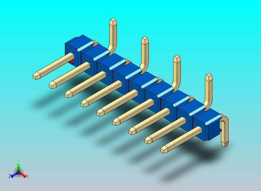 DS1022彩色排针 蓝色 09p 100mil 类型 SMT R2 版本1.0.zip