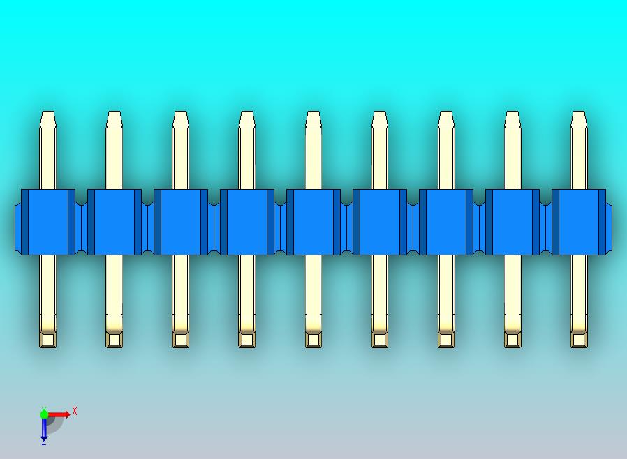 DS1022彩色排针 蓝色 09p 100mil 类型U 版本1.0.zip