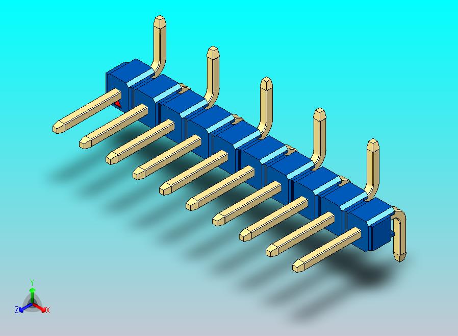 DS1022彩色排针 蓝色 10p 100mil SMT 类型 R1 版本1.0.zip