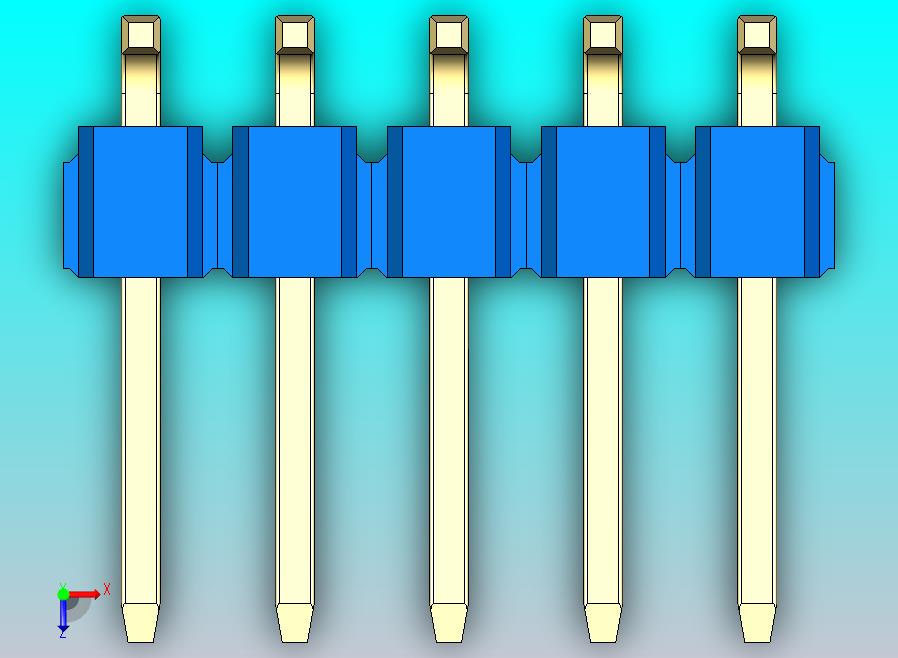 DS1022彩色排针 蓝色 10P 100mil SMT 类型 版本1.0.zip