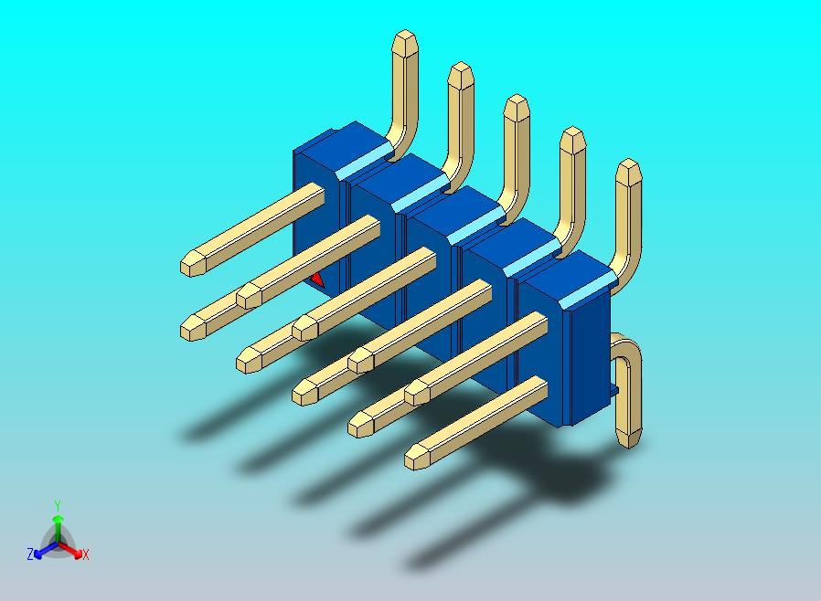 DS1022彩色排针 蓝色 10P 100mil SMT 类型 版本1.0.zip