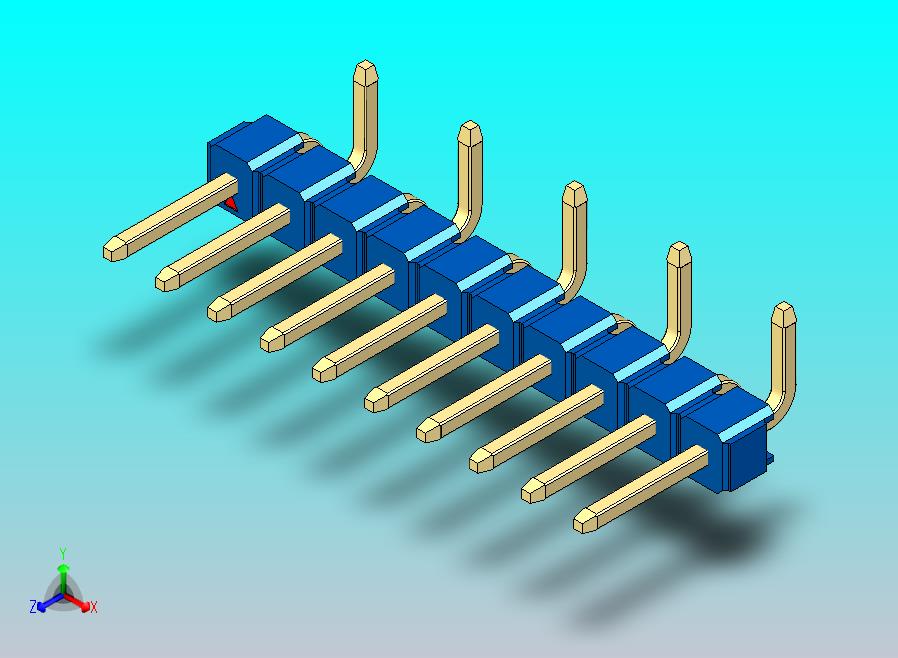 DS1022彩色排针 蓝色 10P 100mil 类型 SMT R2 版本1.0.zip