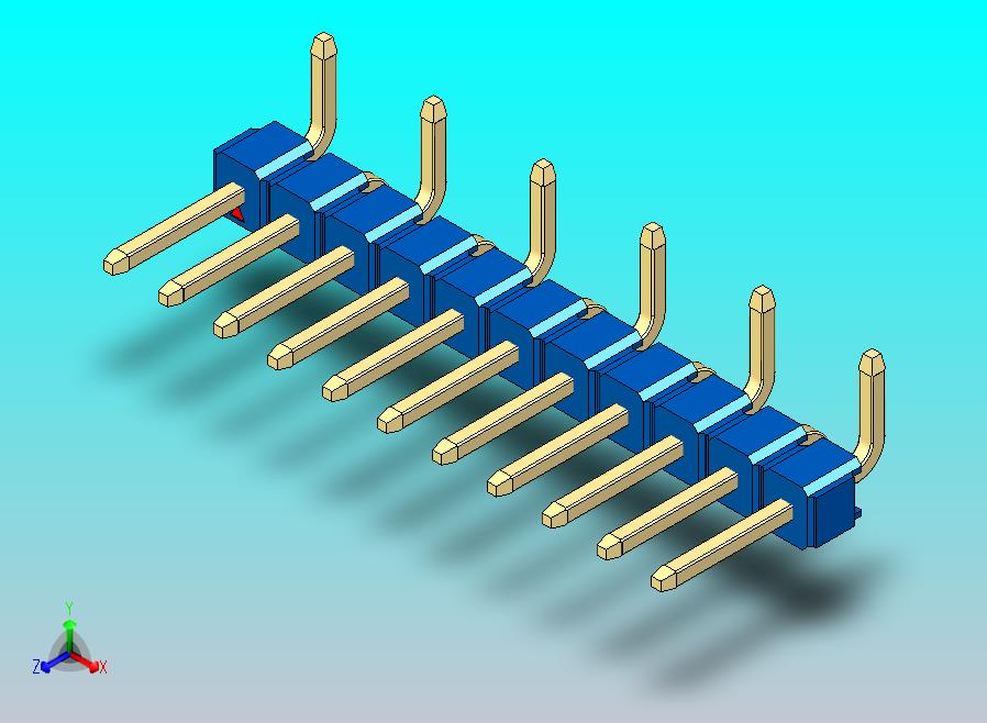 DS1022彩色排针 蓝色 11P 100mil 类型 SMT R1 版本1.0.zip