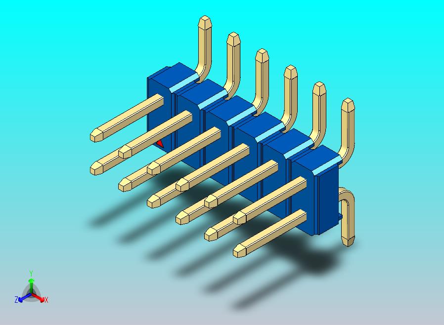 DS1022彩色排针 蓝色 12P 100mil 类型SMT 版本1.0.zip