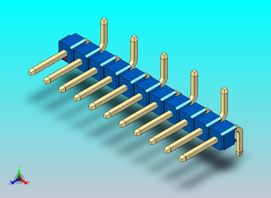 DS1022彩色排针 蓝色 11p 100mil 类型 SMT R2 版本1.0.zip