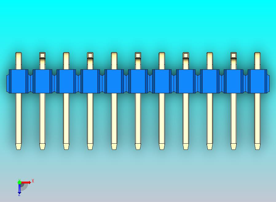 DS1022彩色排针 蓝色 11p 100mil 类型 SMT R2 版本1.0.zip