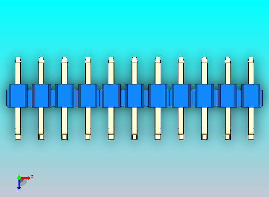 DS1022彩色排针 蓝色 11p 100mil 类型U 版本1.0.zip