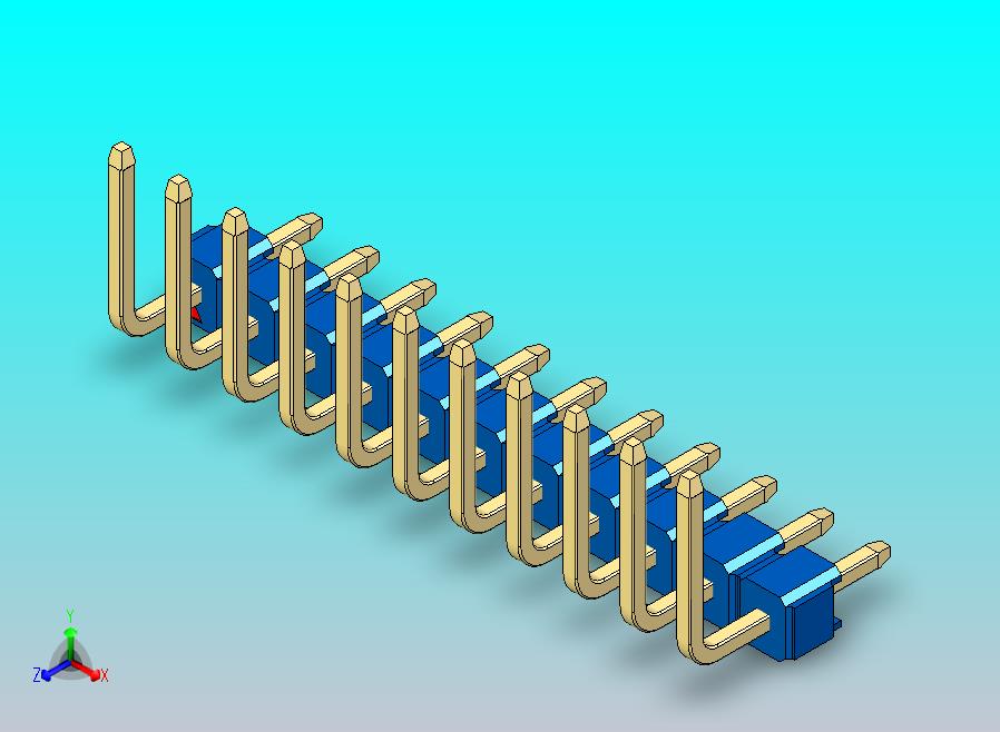 DS1022彩色排针 蓝色 11p 100mil 类型U 版本1.0.zip