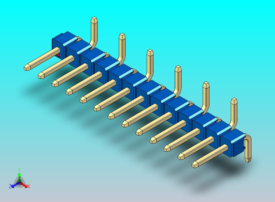 DS1022彩色排针 蓝色 13针 100密 100mil 类型 SMT R2 版本1.0.zip