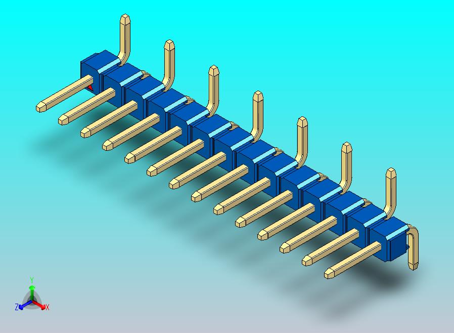 DS1022彩色排针 蓝色 14脚 100密耳 类型 SMT R1 版本1.0.zip